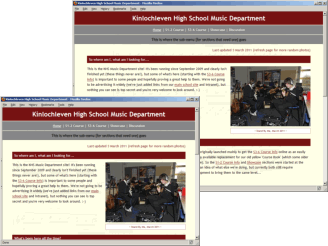 KHS Music Department Home Page 2009