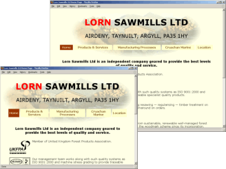 Lorn Sawmills Home Page