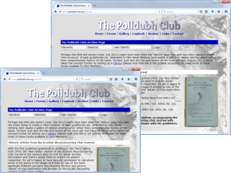 Polldubh Club Archive Page